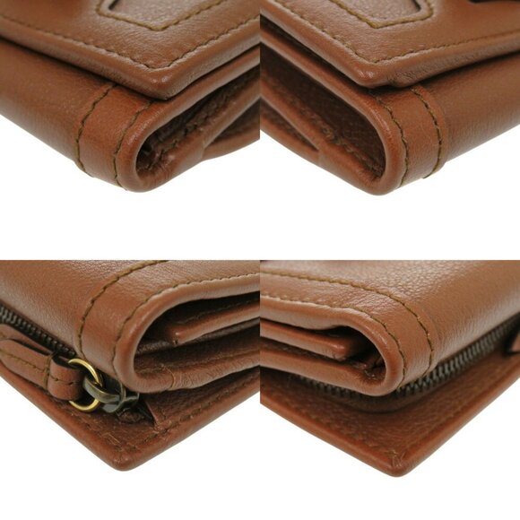 GUCCI Brown Leather Bamboo Wallet - Picture 5 of 8